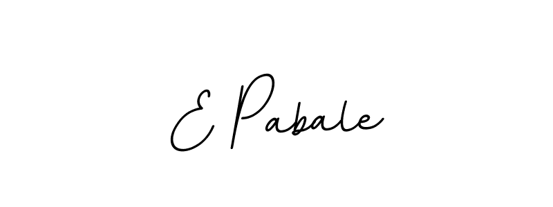 Create a beautiful signature design for name E Pabale. With this signature (BallpointsItalic-DORy9) fonts, you can make a handwritten signature for free. E Pabale signature style 11 images and pictures png