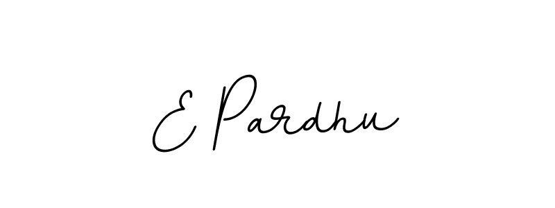 How to make E Pardhu name signature. Use BallpointsItalic-DORy9 style for creating short signs online. This is the latest handwritten sign. E Pardhu signature style 11 images and pictures png