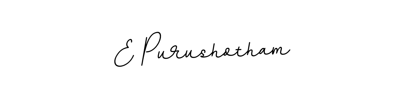 Create a beautiful signature design for name E Purushotham. With this signature (BallpointsItalic-DORy9) fonts, you can make a handwritten signature for free. E Purushotham signature style 11 images and pictures png