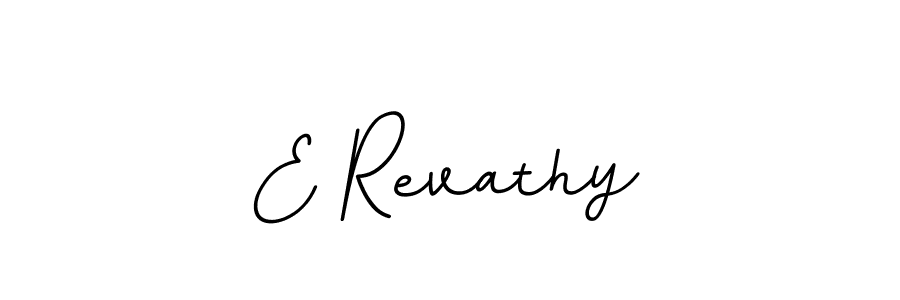 Use a signature maker to create a handwritten signature online. With this signature software, you can design (BallpointsItalic-DORy9) your own signature for name E Revathy. E Revathy signature style 11 images and pictures png