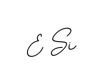 Also we have E Si name is the best signature style. Create professional handwritten signature collection using BallpointsItalic-DORy9 autograph style. E Si signature style 11 images and pictures png