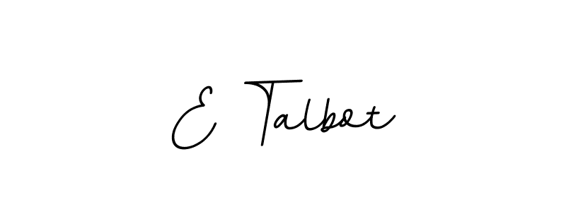 Design your own signature with our free online signature maker. With this signature software, you can create a handwritten (BallpointsItalic-DORy9) signature for name E Talbot. E Talbot signature style 11 images and pictures png