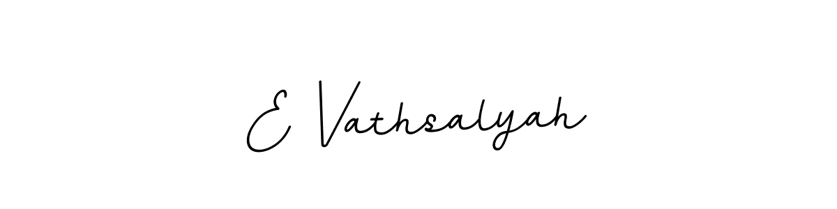 The best way (BallpointsItalic-DORy9) to make a short signature is to pick only two or three words in your name. The name E Vathsalyah include a total of six letters. For converting this name. E Vathsalyah signature style 11 images and pictures png