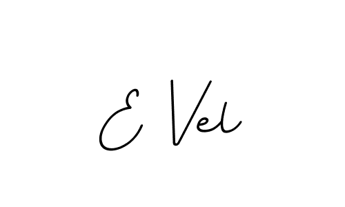 How to make E Vel name signature. Use BallpointsItalic-DORy9 style for creating short signs online. This is the latest handwritten sign. E Vel signature style 11 images and pictures png