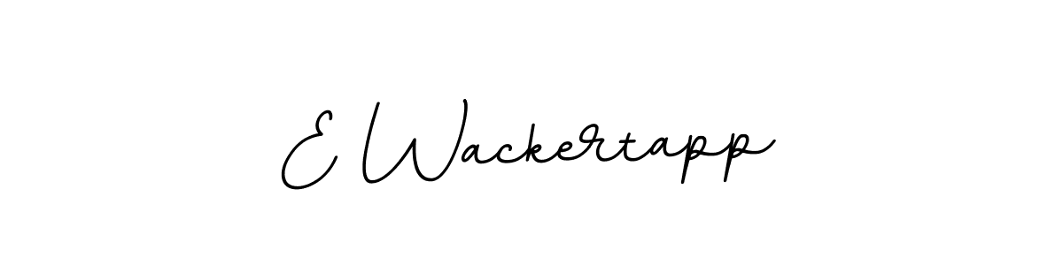 Create a beautiful signature design for name E Wackertapp. With this signature (BallpointsItalic-DORy9) fonts, you can make a handwritten signature for free. E Wackertapp signature style 11 images and pictures png