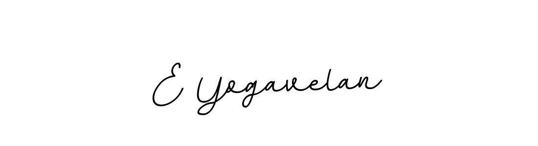 Design your own signature with our free online signature maker. With this signature software, you can create a handwritten (BallpointsItalic-DORy9) signature for name E Yogavelan. E Yogavelan signature style 11 images and pictures png