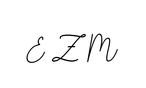 Use a signature maker to create a handwritten signature online. With this signature software, you can design (BallpointsItalic-DORy9) your own signature for name E Z M. E Z M signature style 11 images and pictures png