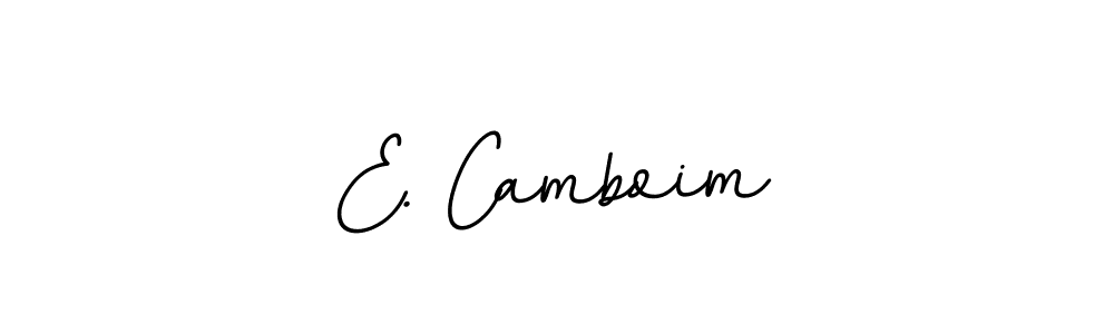 Use a signature maker to create a handwritten signature online. With this signature software, you can design (BallpointsItalic-DORy9) your own signature for name E. Camboim. E. Camboim signature style 11 images and pictures png