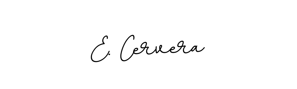 Design your own signature with our free online signature maker. With this signature software, you can create a handwritten (BallpointsItalic-DORy9) signature for name E. Cervera. E. Cervera signature style 11 images and pictures png