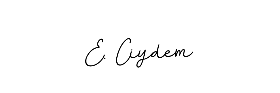 The best way (BallpointsItalic-DORy9) to make a short signature is to pick only two or three words in your name. The name E. Ciydem include a total of six letters. For converting this name. E. Ciydem signature style 11 images and pictures png