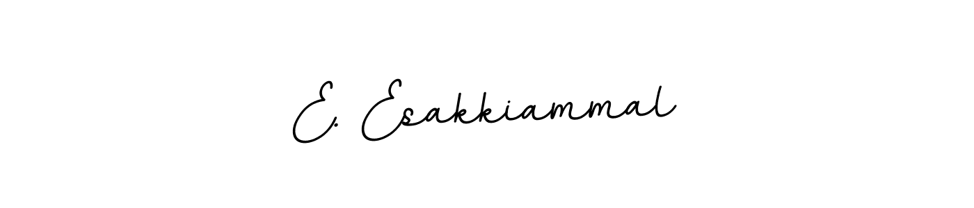 The best way (BallpointsItalic-DORy9) to make a short signature is to pick only two or three words in your name. The name E. Esakkiammal include a total of six letters. For converting this name. E. Esakkiammal signature style 11 images and pictures png