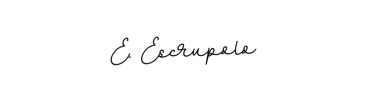 Also You can easily find your signature by using the search form. We will create E. Escrupolo name handwritten signature images for you free of cost using BallpointsItalic-DORy9 sign style. E. Escrupolo signature style 11 images and pictures png