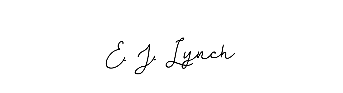 The best way (BallpointsItalic-DORy9) to make a short signature is to pick only two or three words in your name. The name E. J. Lynch include a total of six letters. For converting this name. E. J. Lynch signature style 11 images and pictures png