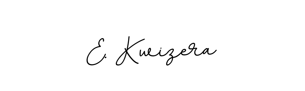 How to make E. Kwizera name signature. Use BallpointsItalic-DORy9 style for creating short signs online. This is the latest handwritten sign. E. Kwizera signature style 11 images and pictures png
