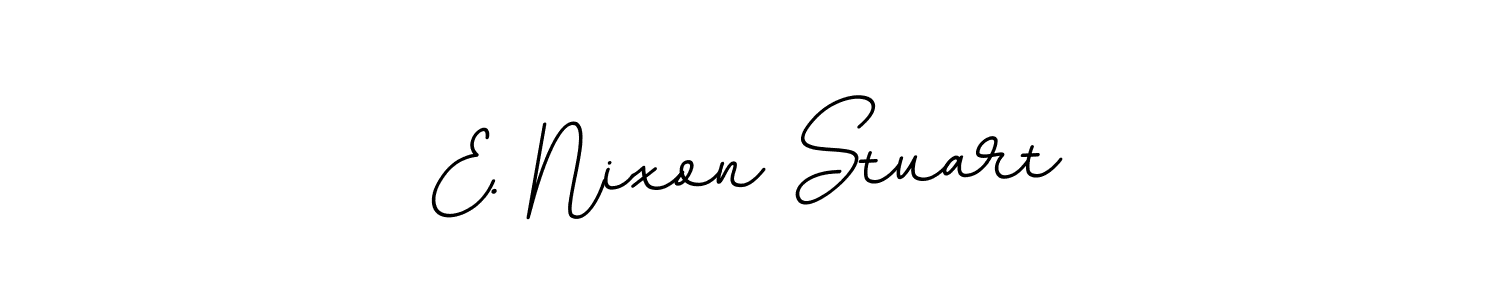 Design your own signature with our free online signature maker. With this signature software, you can create a handwritten (BallpointsItalic-DORy9) signature for name E. Nixon Stuart. E. Nixon Stuart signature style 11 images and pictures png