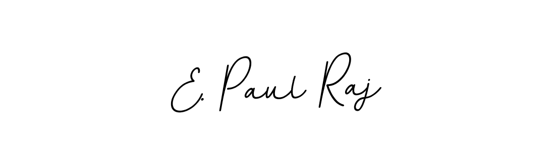 How to make E. Paul Raj name signature. Use BallpointsItalic-DORy9 style for creating short signs online. This is the latest handwritten sign. E. Paul Raj signature style 11 images and pictures png