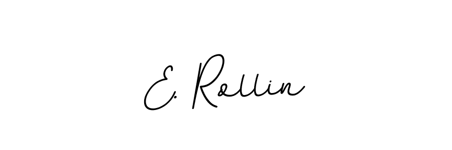 Design your own signature with our free online signature maker. With this signature software, you can create a handwritten (BallpointsItalic-DORy9) signature for name E. Rollin. E. Rollin signature style 11 images and pictures png