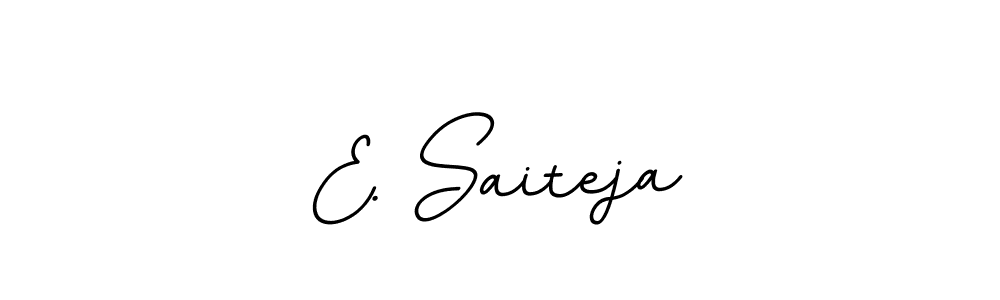 BallpointsItalic-DORy9 is a professional signature style that is perfect for those who want to add a touch of class to their signature. It is also a great choice for those who want to make their signature more unique. Get E. Saiteja name to fancy signature for free. E. Saiteja signature style 11 images and pictures png