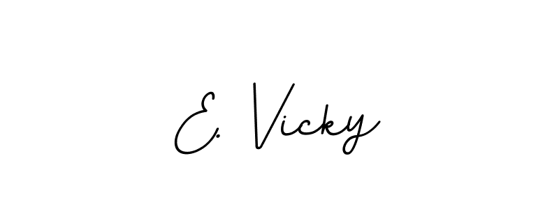 if you are searching for the best signature style for your name E. Vicky. so please give up your signature search. here we have designed multiple signature styles  using BallpointsItalic-DORy9. E. Vicky signature style 11 images and pictures png