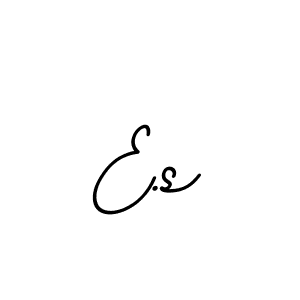 The best way (BallpointsItalic-DORy9) to make a short signature is to pick only two or three words in your name. The name E.s include a total of six letters. For converting this name. E.s signature style 11 images and pictures png