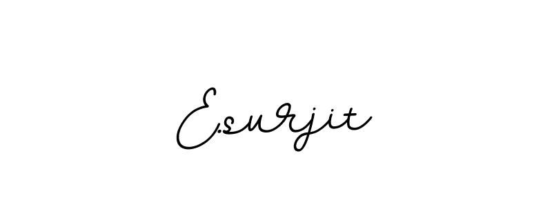 Make a beautiful signature design for name E.surjit. With this signature (BallpointsItalic-DORy9) style, you can create a handwritten signature for free. E.surjit signature style 11 images and pictures png