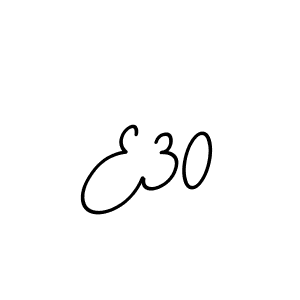 The best way (BallpointsItalic-DORy9) to make a short signature is to pick only two or three words in your name. The name E30 include a total of six letters. For converting this name. E30 signature style 11 images and pictures png