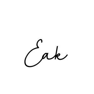 How to make Eak name signature. Use BallpointsItalic-DORy9 style for creating short signs online. This is the latest handwritten sign. Eak signature style 11 images and pictures png