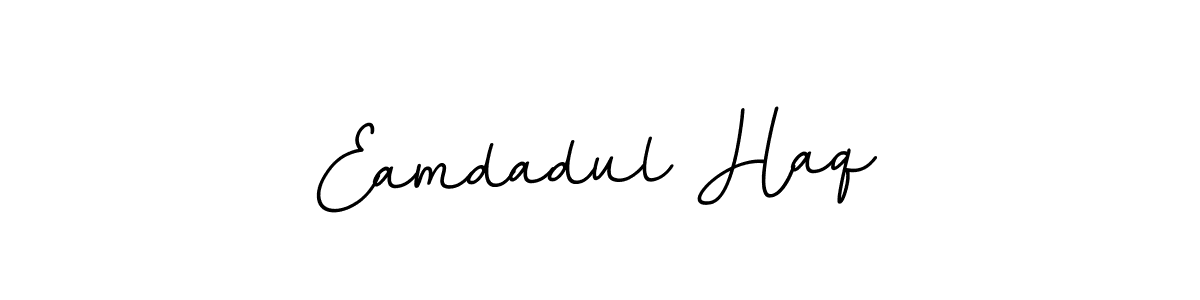 The best way (BallpointsItalic-DORy9) to make a short signature is to pick only two or three words in your name. The name Eamdadul Haq include a total of six letters. For converting this name. Eamdadul Haq signature style 11 images and pictures png