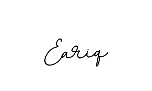 Design your own signature with our free online signature maker. With this signature software, you can create a handwritten (BallpointsItalic-DORy9) signature for name Eariq. Eariq signature style 11 images and pictures png