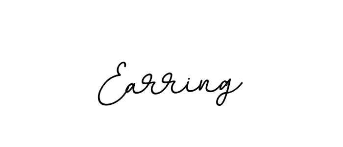 How to make Earring name signature. Use BallpointsItalic-DORy9 style for creating short signs online. This is the latest handwritten sign. Earring signature style 11 images and pictures png