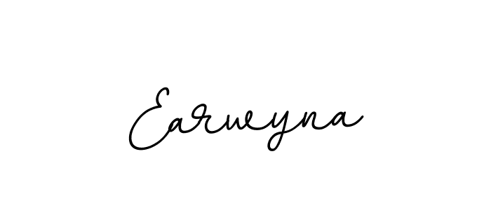 It looks lik you need a new signature style for name Earwyna. Design unique handwritten (BallpointsItalic-DORy9) signature with our free signature maker in just a few clicks. Earwyna signature style 11 images and pictures png