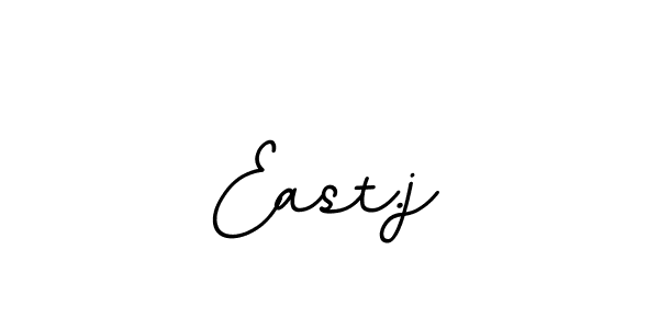 Make a beautiful signature design for name East.j. With this signature (BallpointsItalic-DORy9) style, you can create a handwritten signature for free. East.j signature style 11 images and pictures png