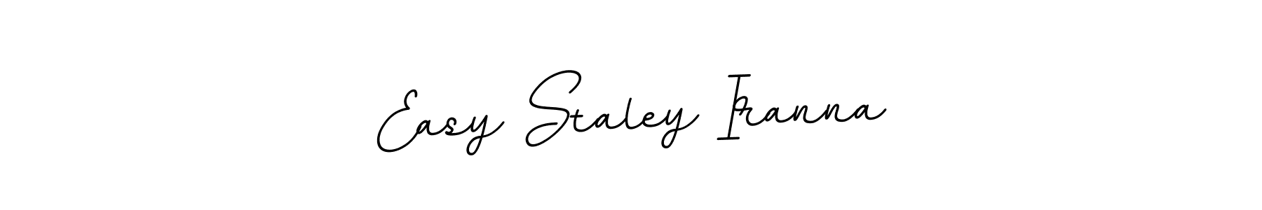 Make a beautiful signature design for name Easy Staley Iranna. With this signature (BallpointsItalic-DORy9) style, you can create a handwritten signature for free. Easy Staley Iranna signature style 11 images and pictures png