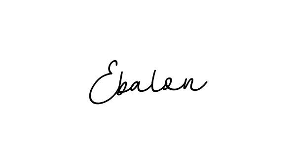 Design your own signature with our free online signature maker. With this signature software, you can create a handwritten (BallpointsItalic-DORy9) signature for name Ebalon. Ebalon signature style 11 images and pictures png
