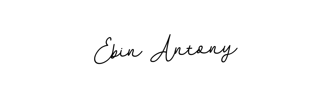 Create a beautiful signature design for name Ebin Antony. With this signature (BallpointsItalic-DORy9) fonts, you can make a handwritten signature for free. Ebin Antony signature style 11 images and pictures png