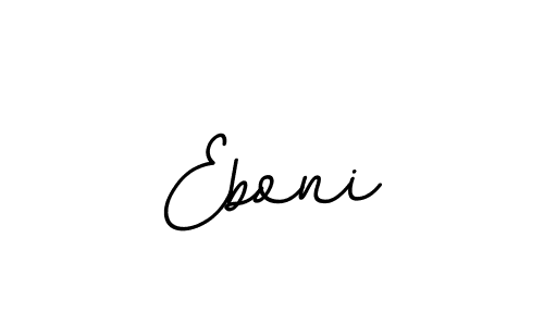 Make a beautiful signature design for name Eboni. With this signature (BallpointsItalic-DORy9) style, you can create a handwritten signature for free. Eboni signature style 11 images and pictures png