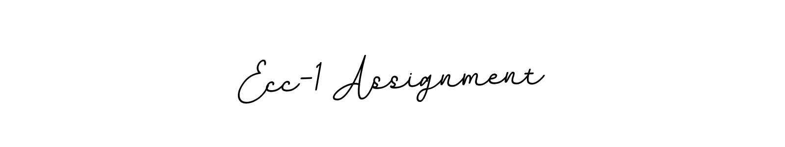 It looks lik you need a new signature style for name Ecc-1 Assignment. Design unique handwritten (BallpointsItalic-DORy9) signature with our free signature maker in just a few clicks. Ecc-1 Assignment signature style 11 images and pictures png