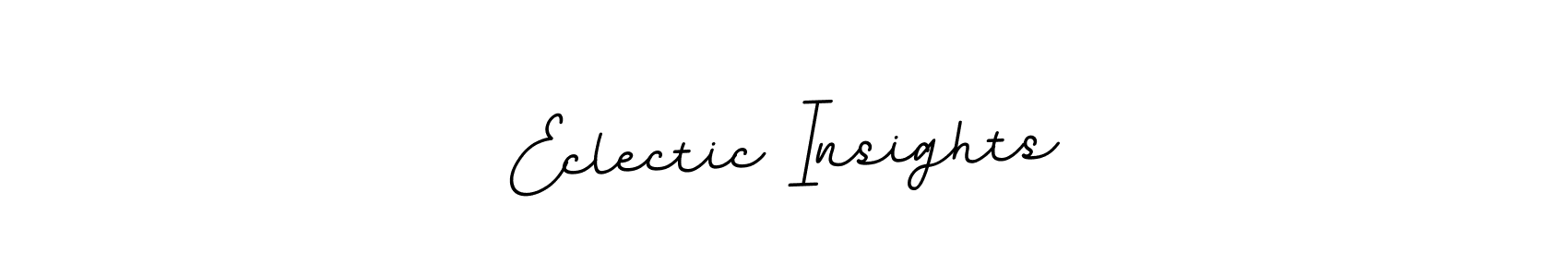 Also we have Eclectic Insights name is the best signature style. Create professional handwritten signature collection using BallpointsItalic-DORy9 autograph style. Eclectic Insights signature style 11 images and pictures png