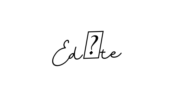 Make a beautiful signature design for name Edīte. With this signature (BallpointsItalic-DORy9) style, you can create a handwritten signature for free. Edīte signature style 11 images and pictures png