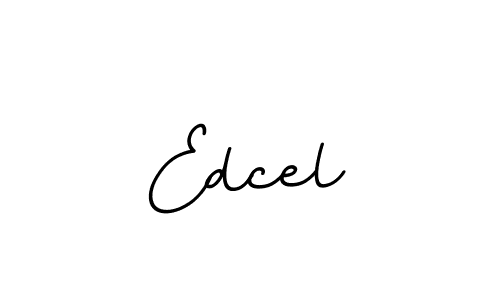 The best way (BallpointsItalic-DORy9) to make a short signature is to pick only two or three words in your name. The name Edcel include a total of six letters. For converting this name. Edcel signature style 11 images and pictures png
