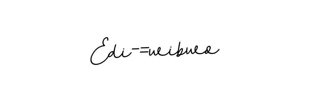 Design your own signature with our free online signature maker. With this signature software, you can create a handwritten (BallpointsItalic-DORy9) signature for name Edi-=wibwo. Edi-=wibwo signature style 11 images and pictures png