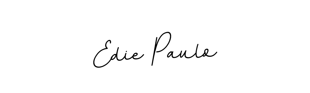 How to make Edie Paulo name signature. Use BallpointsItalic-DORy9 style for creating short signs online. This is the latest handwritten sign. Edie Paulo signature style 11 images and pictures png