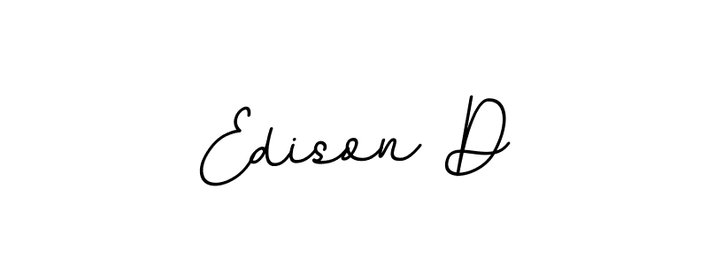 Design your own signature with our free online signature maker. With this signature software, you can create a handwritten (BallpointsItalic-DORy9) signature for name Edison D. Edison D signature style 11 images and pictures png