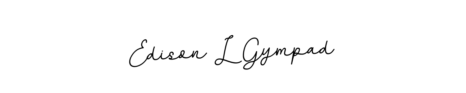 How to make Edison L Gympad signature? BallpointsItalic-DORy9 is a professional autograph style. Create handwritten signature for Edison L Gympad name. Edison L Gympad signature style 11 images and pictures png