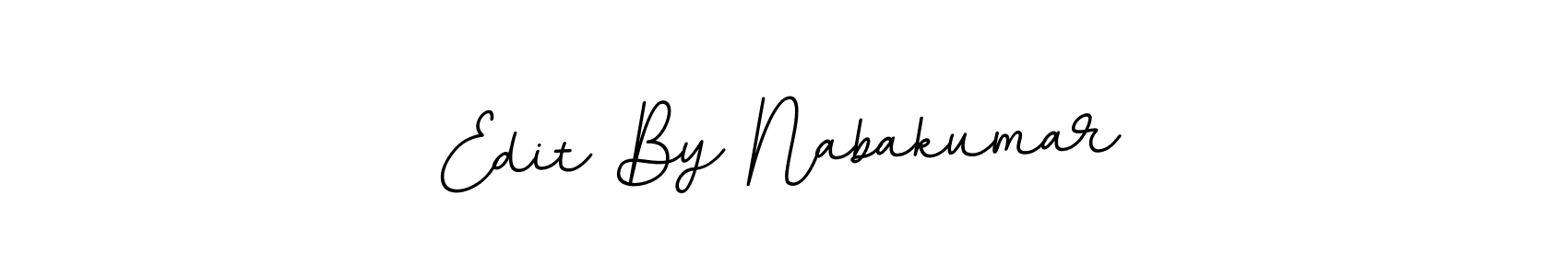 if you are searching for the best signature style for your name Edit By Nabakumar. so please give up your signature search. here we have designed multiple signature styles  using BallpointsItalic-DORy9. Edit By Nabakumar signature style 11 images and pictures png