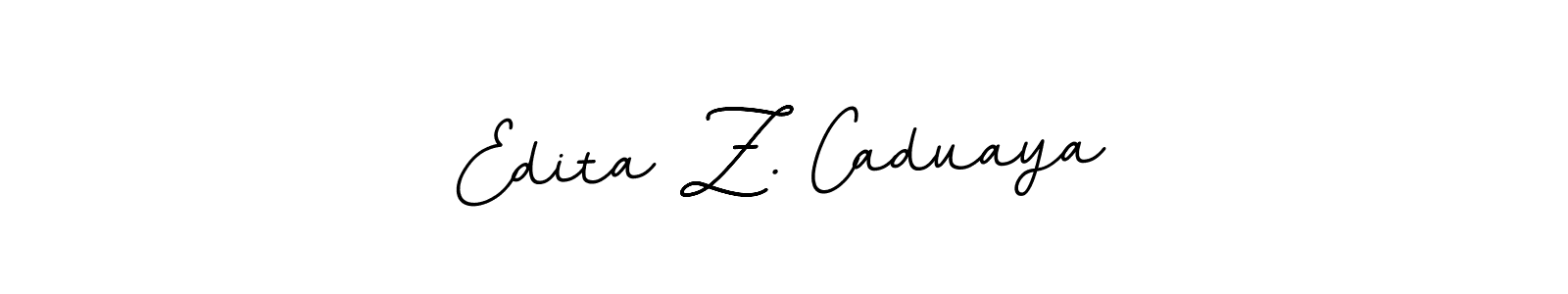 How to make Edita Z. Caduaya name signature. Use BallpointsItalic-DORy9 style for creating short signs online. This is the latest handwritten sign. Edita Z. Caduaya signature style 11 images and pictures png