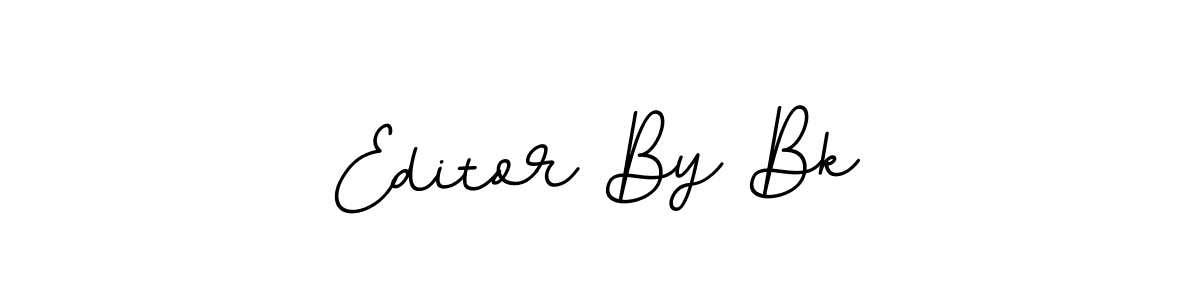 Also You can easily find your signature by using the search form. We will create Editor By Bk name handwritten signature images for you free of cost using BallpointsItalic-DORy9 sign style. Editor By Bk signature style 11 images and pictures png