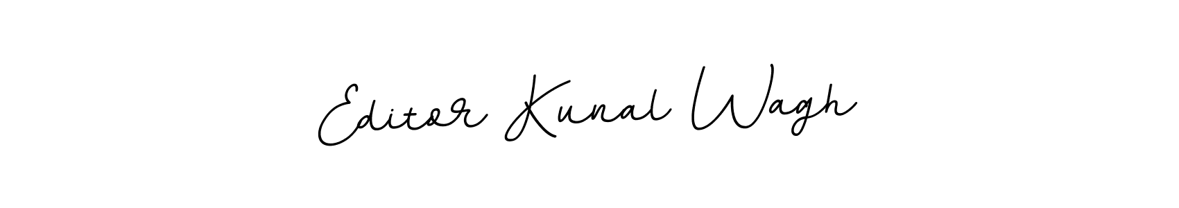 How to make Editor Kunal Wagh name signature. Use BallpointsItalic-DORy9 style for creating short signs online. This is the latest handwritten sign. Editor Kunal Wagh signature style 11 images and pictures png