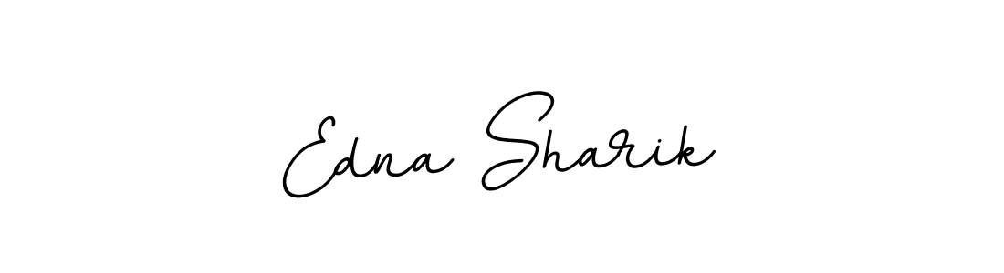How to make Edna Sharik name signature. Use BallpointsItalic-DORy9 style for creating short signs online. This is the latest handwritten sign. Edna Sharik signature style 11 images and pictures png