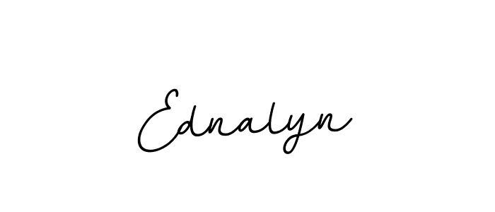 Design your own signature with our free online signature maker. With this signature software, you can create a handwritten (BallpointsItalic-DORy9) signature for name Ednalyn. Ednalyn signature style 11 images and pictures png